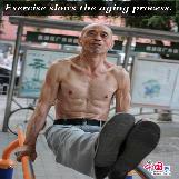 Excercise slows the aging process