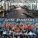 GYM Before and After New Year