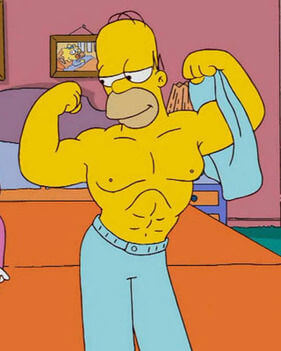 Homer Simpson Muscles